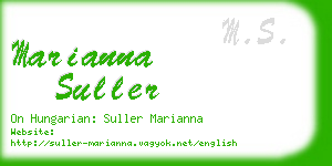 marianna suller business card